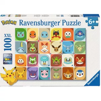 RAVENSBURGER Children's Puzzle Pokémon Faces (100 Pieces)