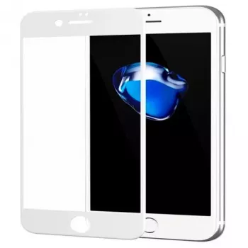 EVELATUS zaštitno staklo 2.5D za Apple iPhone 7/8/SE2020/SE2022, preko cijelog zaslona, japansko ljepilo, antistatičko, bijelo
