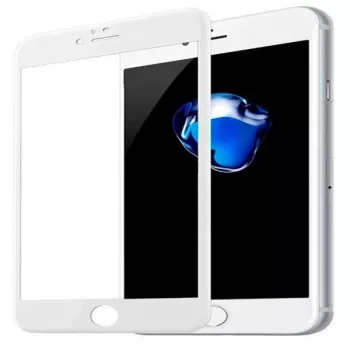 EVELATUS zaštitno staklo 2.5D za Apple iPhone 7 Plus/8 Plus, preko cijelog zaslona, japansko ljepilo, antistatičko, bijelo
