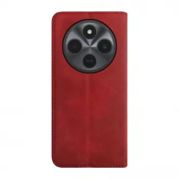 Evelatus Xiaomi Redmi 14C 4G/14C 5G/Redmi A4/POCO C75 PU kožna knjiga futrola crvena