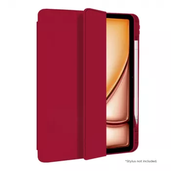 Eiger folio futrola crvena magnetsko postolje ojačano s držačem za olovku za Apple iPad Air 13 (2024-2025)/Pro 12,9 (2018-2023) - EIGER®