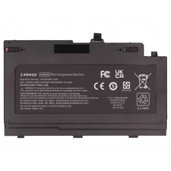 2-Power Main Battery Pack for HP ZBook 17 G4 Mobile Workstation - 95 Wh, 11.55 V, 6-Cell Li-ion