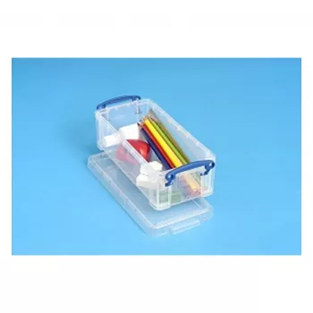 Really Useful Boxes 0.9C kutija za pohranu, prozirna, 0,9 litara, pravokutna, polipropilen