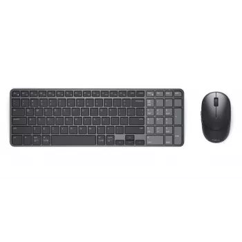 Dell Pro 7 bežični kompaktni set tipkovnice i miša - KM746 - litavski (QWERTY) - titansko sivi