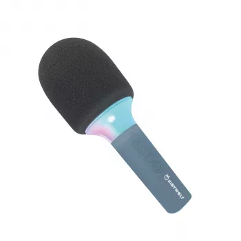 KIDYWOLF Bluetooth mikrofon sa svijetloplavim LED svjetlima