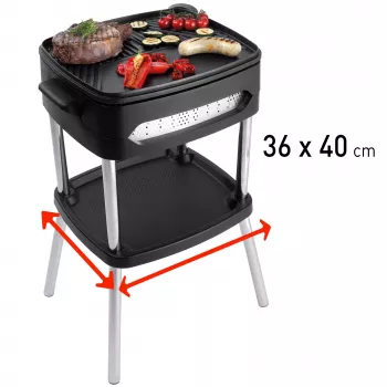 FRITEL Family BBQ 3256 Electric BBQ Grill Red/Black