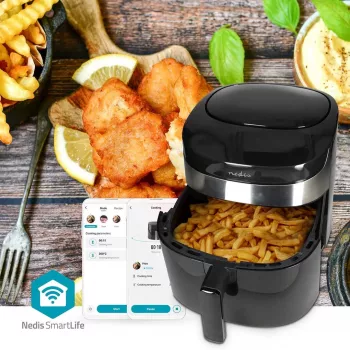 Nedis SmartLife KAAF180BKW friteza na vrući zrak 7,2 L, crna