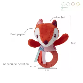 Lilliputiens Alice the Fox mekana igračka s više aktivnosti 3m+ 83035