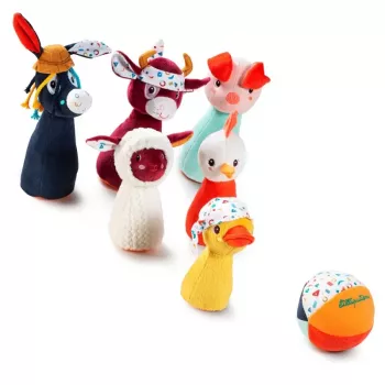Lilliputiens set za kuglanje s farmom i loptom sa zvečkom