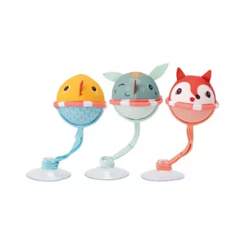 Lilliputiens set od 3 loptice za kupanje s usisnim čašicama - Joe the Dragon, 3m+