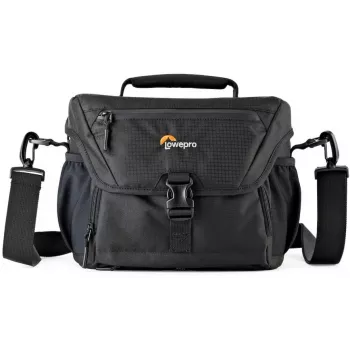Lowepro Nova 180 AW II Shoulder Bag for DSLR/Mirrorless Camera with Lens, Black
