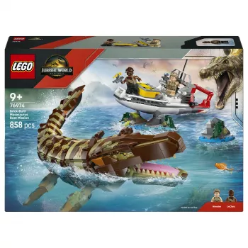 LEGO Jurassic World 76974 Misija na brodu i Mosasaurus model