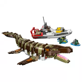 LEGO Jurassic World 76974 Misija na brodu i Mosasaurus model