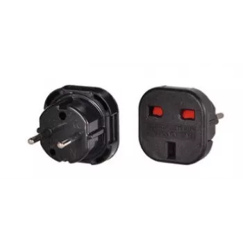 iLike UK/EU adapter za punjač crni
