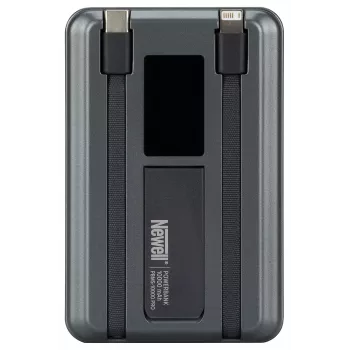 Power bank Newell MS-10000 Pro MagSafe 10000 mAh Lightning, USB-C - sivi
