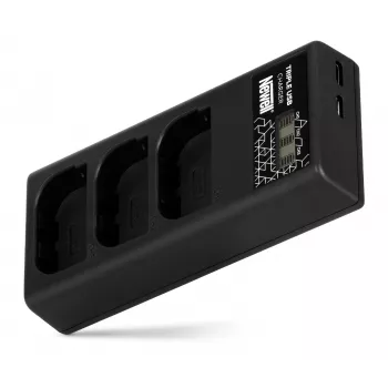 Newell CD-USB-C trokanalni punjač za Canon LP-E6 baterije