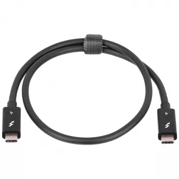 Akyga AK-USB-33 USB-C na USB-C Thunderbolt kabel, 40 Gbit/s, 100 W, 0,5 m, crni