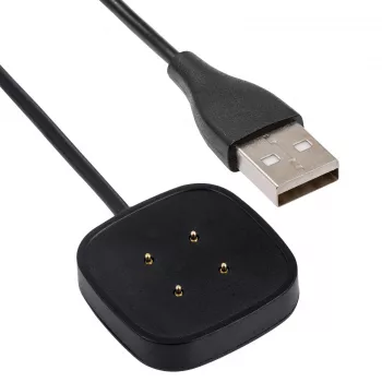 Akyga AK-SW-27 magnetski USB kabel za punjenje za Fitbit Versa 3 / Sense, 1 m, crni