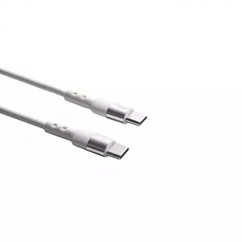 Akyga AK-USB-40 USB-C na USB-C kabel, USB 2.0, 60 W, 1 m, bijeli