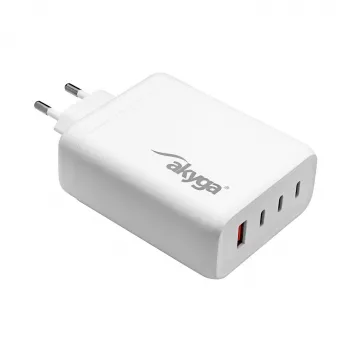 Akyga AK-CH-24 GaN USB punjač 140 W, 3 x USB-C PD + USB-A, bijeli