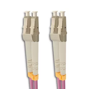 Qoltec optički patch kabel LC/UPC na LC/UPC multimode OM4 dupleks 10m