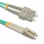 Qoltec optički patch kabel LC/UPC - SC/UPC multimode OM4 duplex 3m