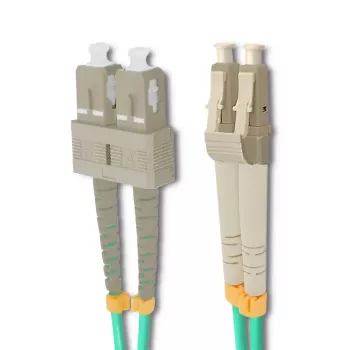 Qoltec optički patch kabel LC/UPC - SC/UPC multimode OM4 dupleks 5m