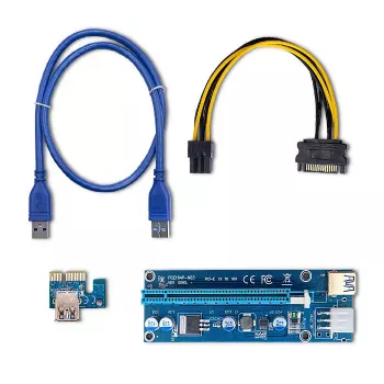Qoltec Riser PCI-E ver. 009S USB 3.0 60cm GPU Mining produžetak