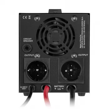Rebel POWER-500-LFP4 čisti sinusni inverter s funkcijom punjenja 12V 230V 500VA/300W