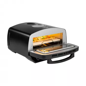 TEESA pećnica za pizzu SUPREME ELITE 2200 W, 450°C, dvostruko grijanje, prozor, LED, 33 cm, više programa pečenja