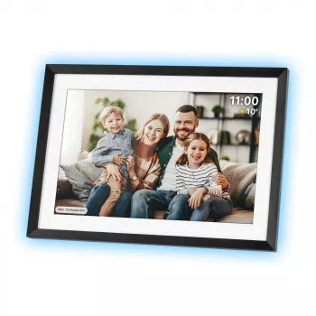 KRUGER & MATZ FRAMEO WiFi 10,1 inch digitalni okvir za fotografije s pozadinskim osvjetljenjem, crni