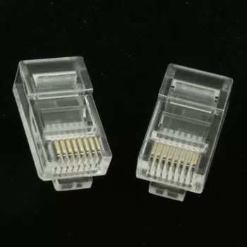 Gembird LC-8P8C-001/50 RJ45 Cat5e utikač 8P8C 30µ pozlata 50 komada prozirno
