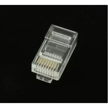 Gembird LC-8P8C-001/50 RJ45 Cat5e utikač 8P8C 30µ pozlata 50 komada prozirno