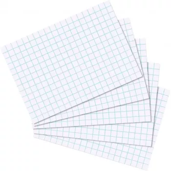 Herlitz kartice A7, kockasto 5 mm, 170 g/m², bijele, 100 komada (10621431)