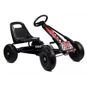 LEAN TOYS LEAN CARS A-15 gokart, crni, napuhane gume