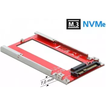 DeLOCK U.2 na M.3 / NF1 konverter – PCIe 4.0 NVMe adapter, SFF-8639 na SFF-8611/8612