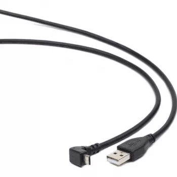 Gembird USB 2.0 kabel USB-A na Micro-USB-B 1,8m crni 90 stupnjeva zakrivljeni