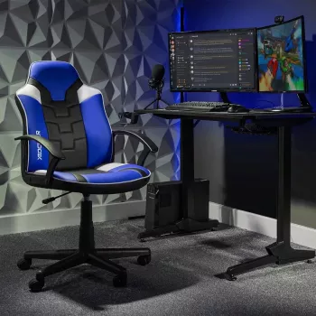 X Rocker Saturn gaming stolica za stol za djecu i mlade, plava