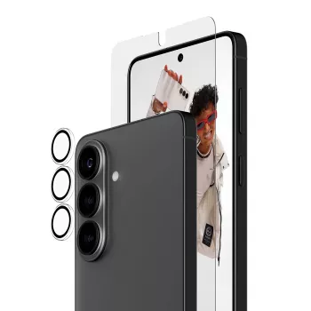 PanzerGlass Hoops 2-in-1 set za Samsung Galaxy S26+, Ultra-Wide Fit