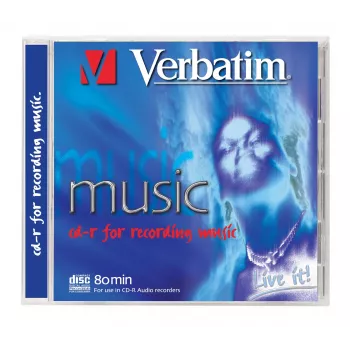 Verbatim CD-R Audio 80 min glazba 10 komada jewel