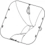 NEXO PNU-P12FLGPS-BK prirubnica trube / disperzijski adapter za P12 zvučne sustave, crno