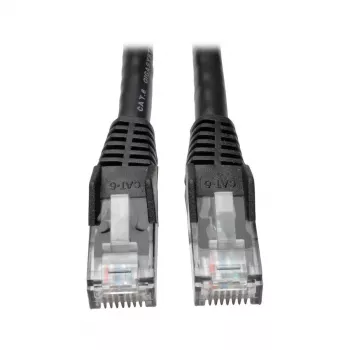 Tripp 25ft Cat6 Gigabit Snagless Molded patch kabel RJ45 M/M crni