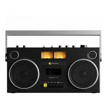WeAreRewind Curtis Portable Cassette Player with Bluetooth Black