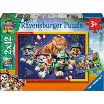 Ravensburger dječja slagalica Paw Patrol 3 Dino Movie (2x 12 komada)