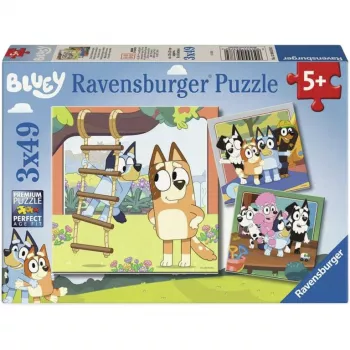 RAVENSBURGER dječja slagalica Bluey - Creating Memories (3 x 49 komada)
