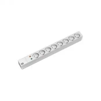 Bachmann 333.4061 Standard 1U PDU 8 Schuko utičnica 2m kabel zaštita od prenapona siva