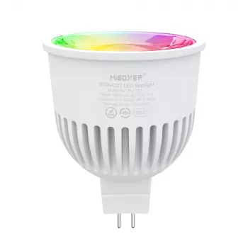 MIBOXER FUT112 LED Retrofit GU5.3/MR16 6W RGB-CCT 2,4GHz glatko prigušiva pametna reflektorska žarulja