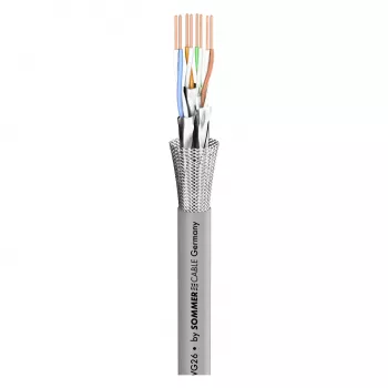 Sommer Cable SC-Mercator CAT.7 Network Cable, FRNC, Ø 6.5 mm, Grey (580-0306F)