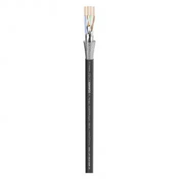 Sommer Cable SC-Mercator CAT.7 PUR Network Cable, PUR, Ø 6.4 mm, Black, Sold by the Metre (581-0071)