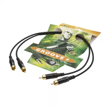 Sommer Cable SC-Onyx 2025 MKII stereo RCA kabel, neuravnoteženi, 2 x 1 x 0,25 mm², 2x RCA utikač na 2x RCA utikač, HICON, crni, 2,5 m (ON81-0250-SW)